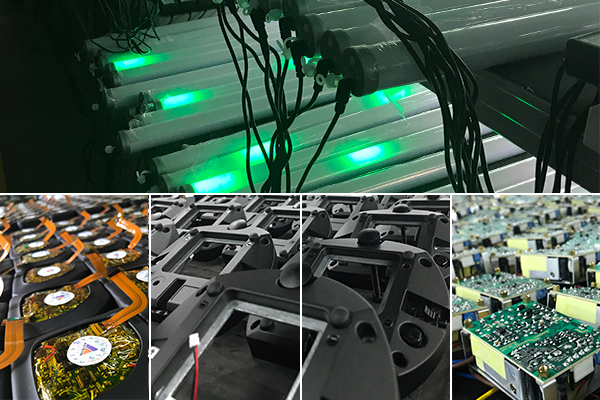 Battery powered Lighting fixtures for  entertainment industry