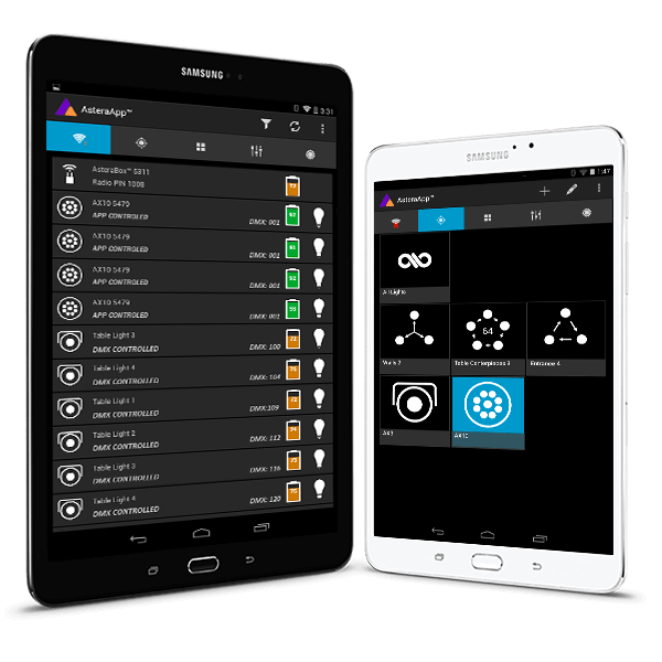 The most advanced Professional Lighting control App